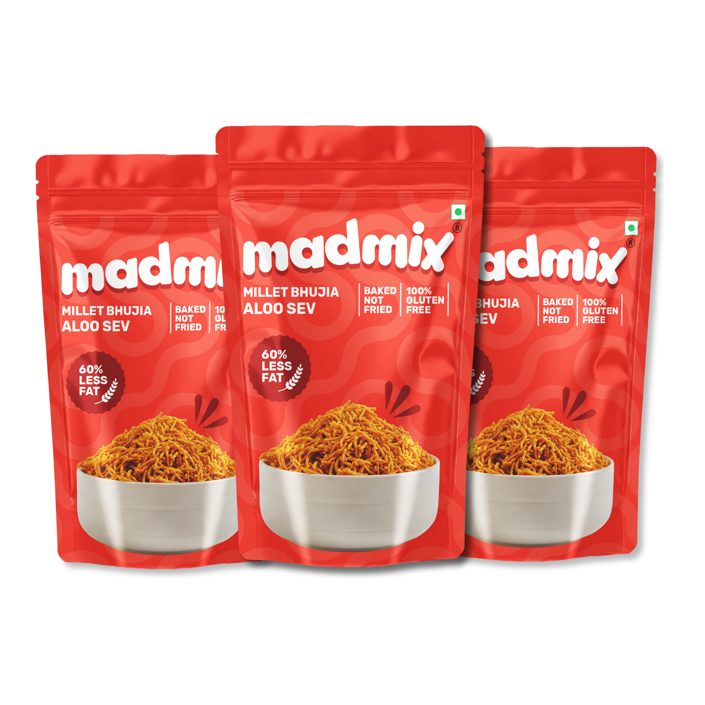 Madmix Millet Bhujia Aloo Sev - 125g