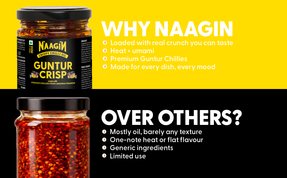 Naagin Chilli Oil - Guntur Crisp 160gm