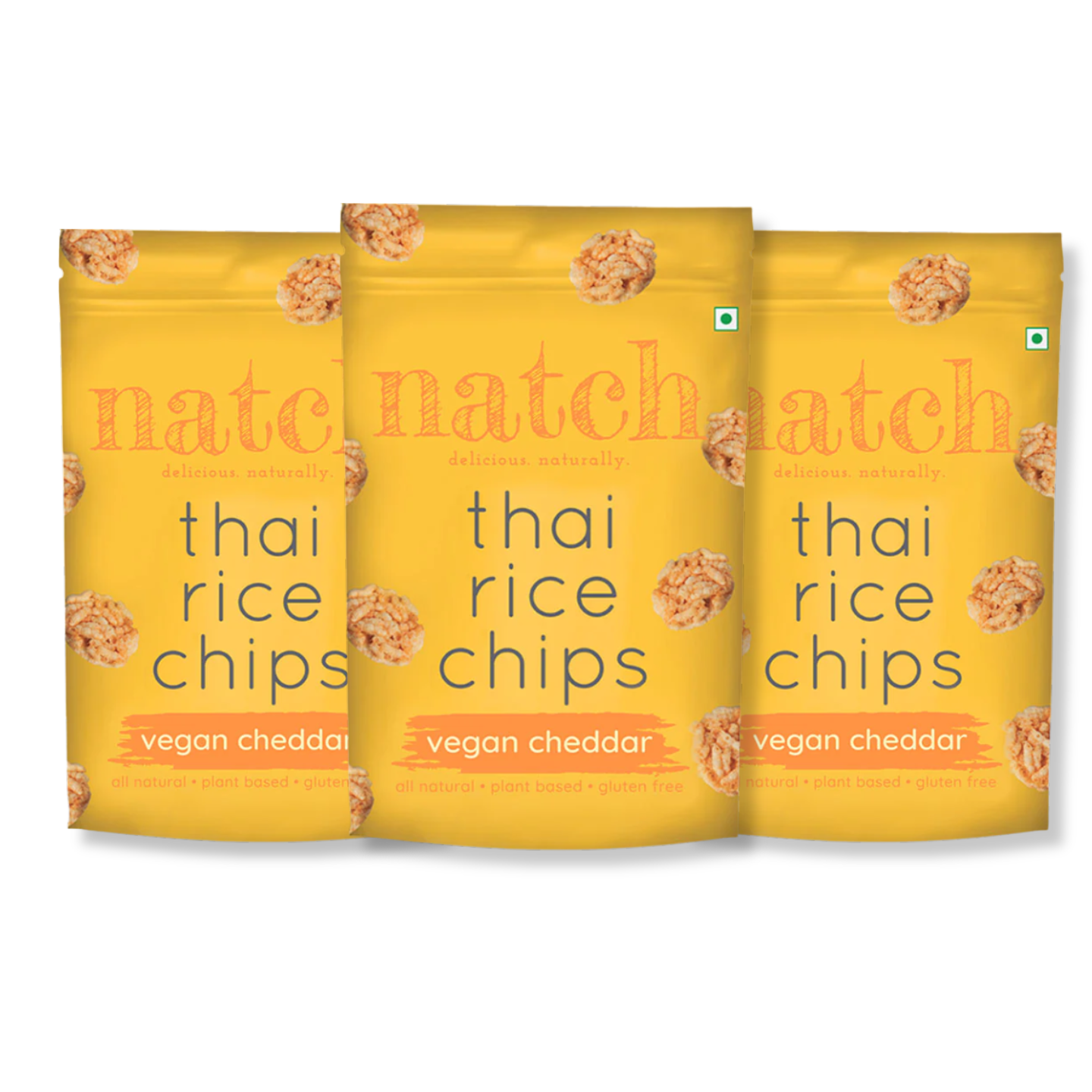 Natch Thai Rice Chips - Vegan Cheddar - 100g