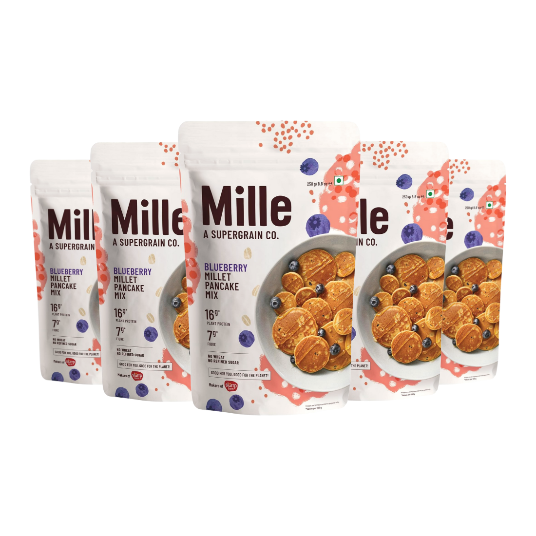 Mille Blueberry Millet Pancake Mix - 250g