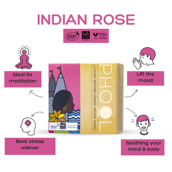 Phool Incense Cones – Indian Rose