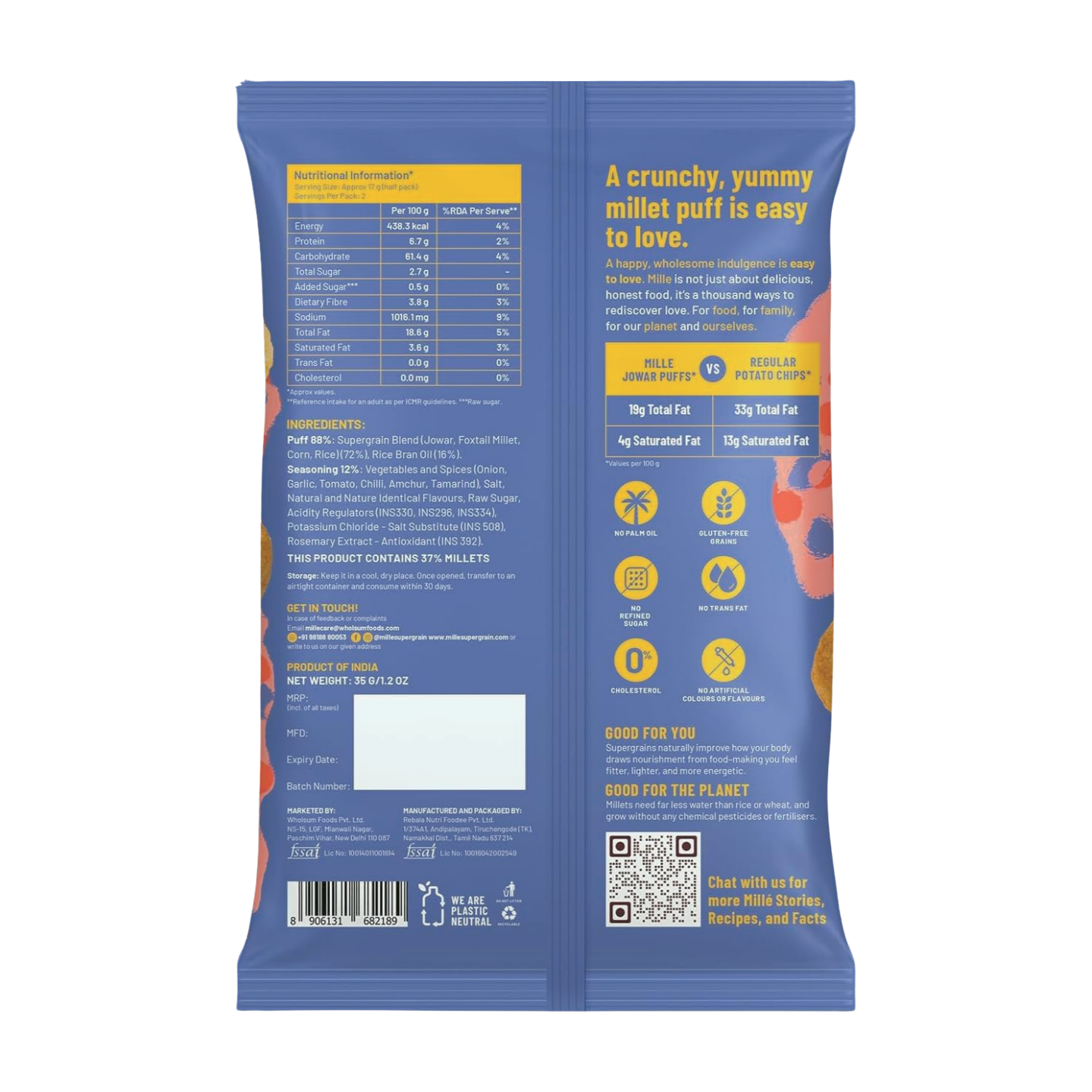 Mille Jowar Magic Masala Healthy Snacks