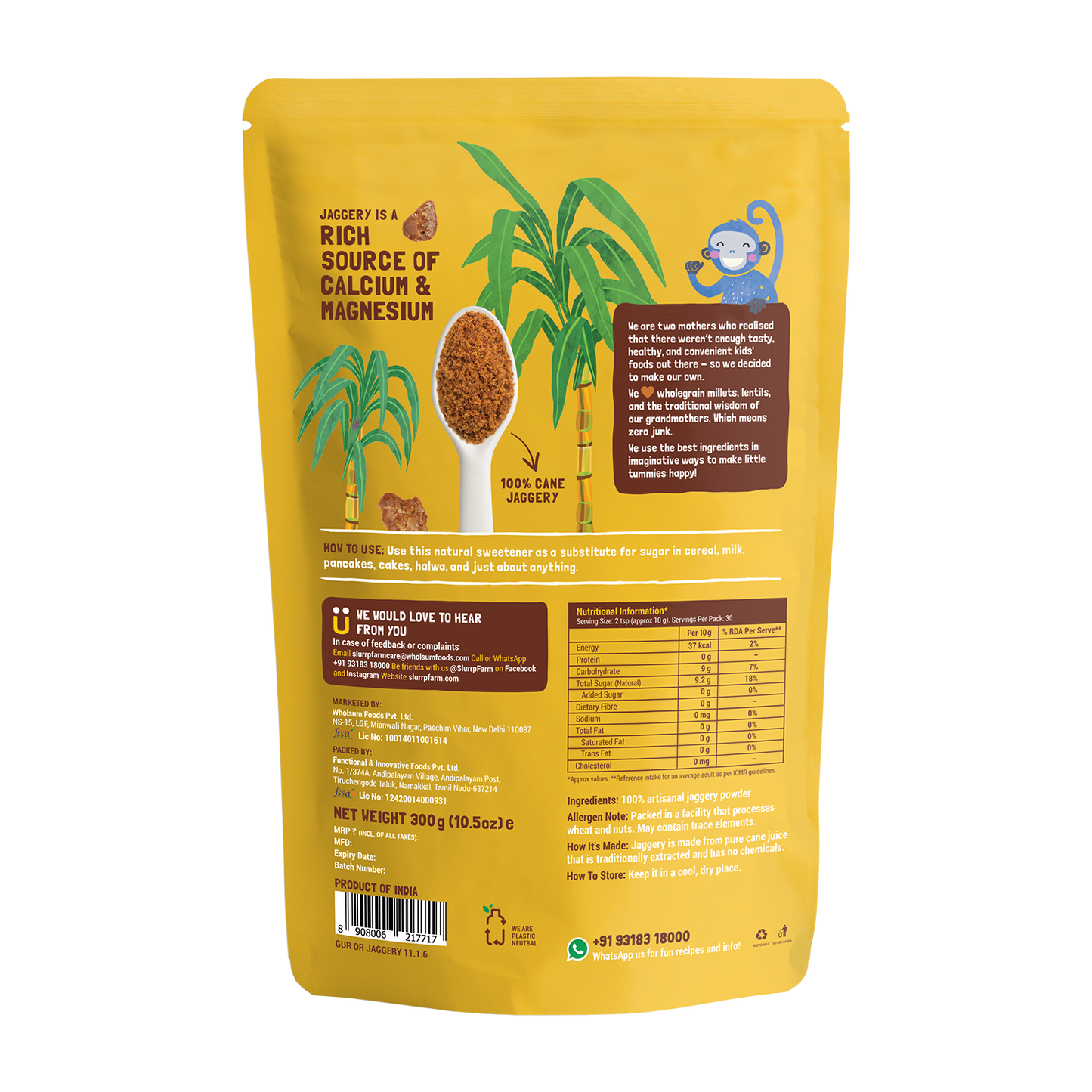Slurrp Farm Natural Sweetener Jaggery Powder