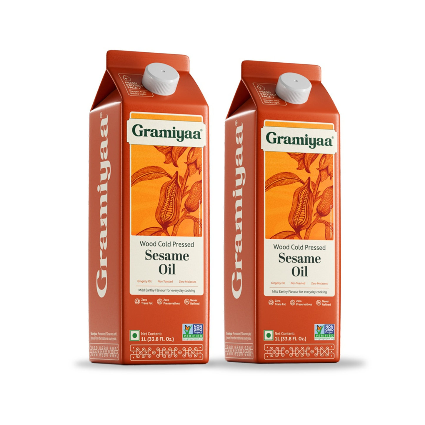 Gramiyaa Wood Cold Pressed Sesame Oil - 1L