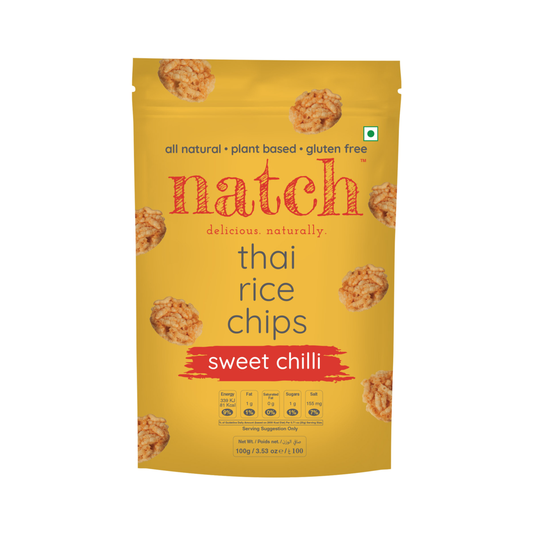 Natch Thai Rice Chips - Sweet Chilli - 100g