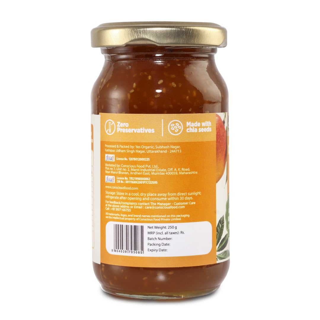 Conscious Food Mango Honey Jam | 250g
