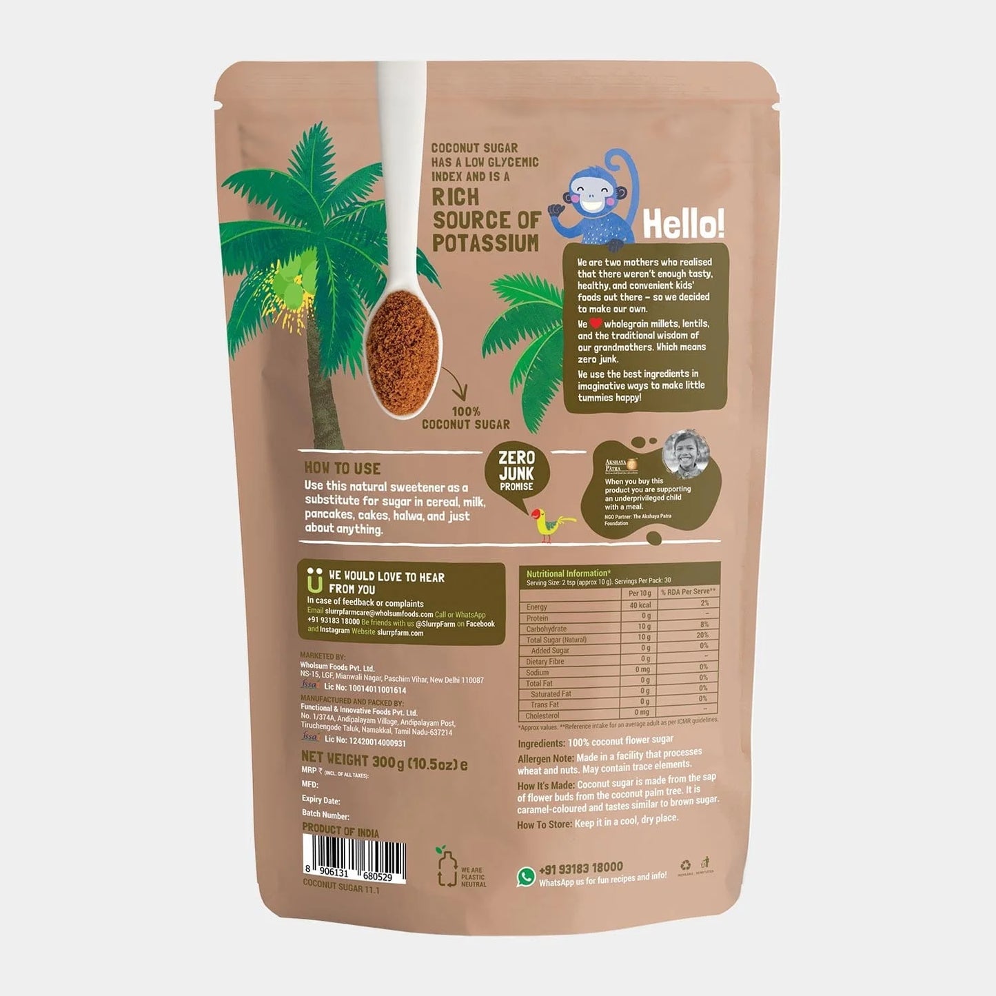 Slurrp Farm Coconut Sugar - 300g