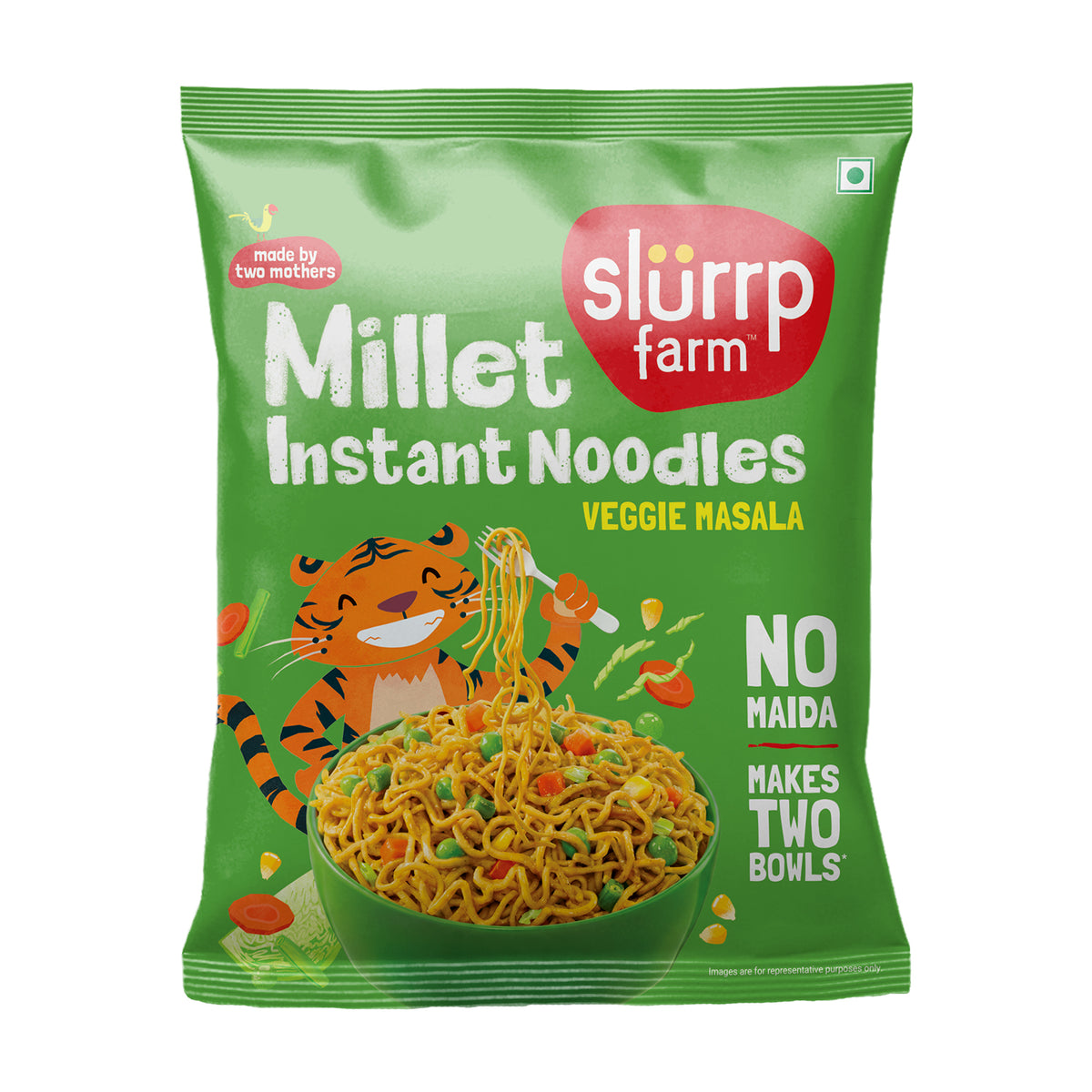 Slurrp Farm Instant Millet Noodles – Veggie Masala, 62g