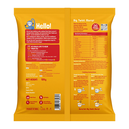 Slurrp Farm Instant Millet Noodles - Magic Masala - 60g