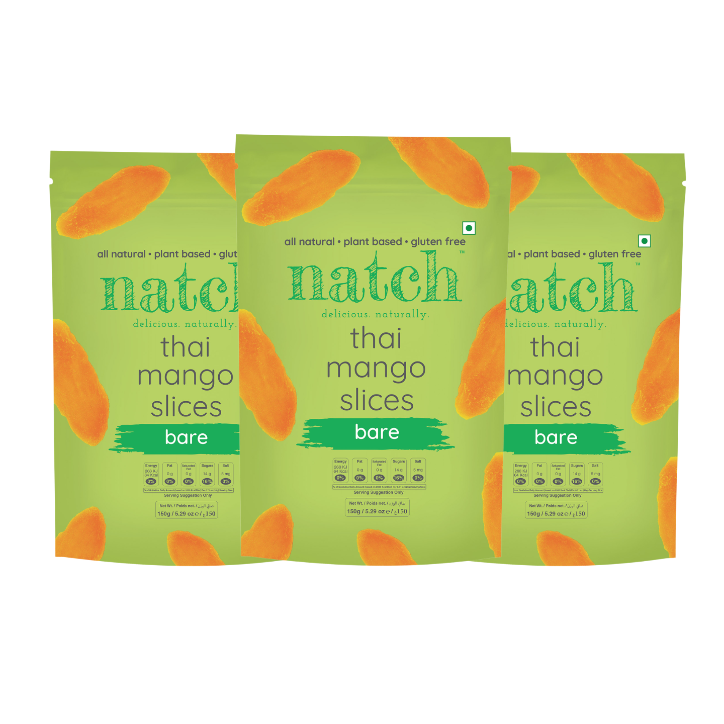 Natch Thai Mango Slices Bare - 150g