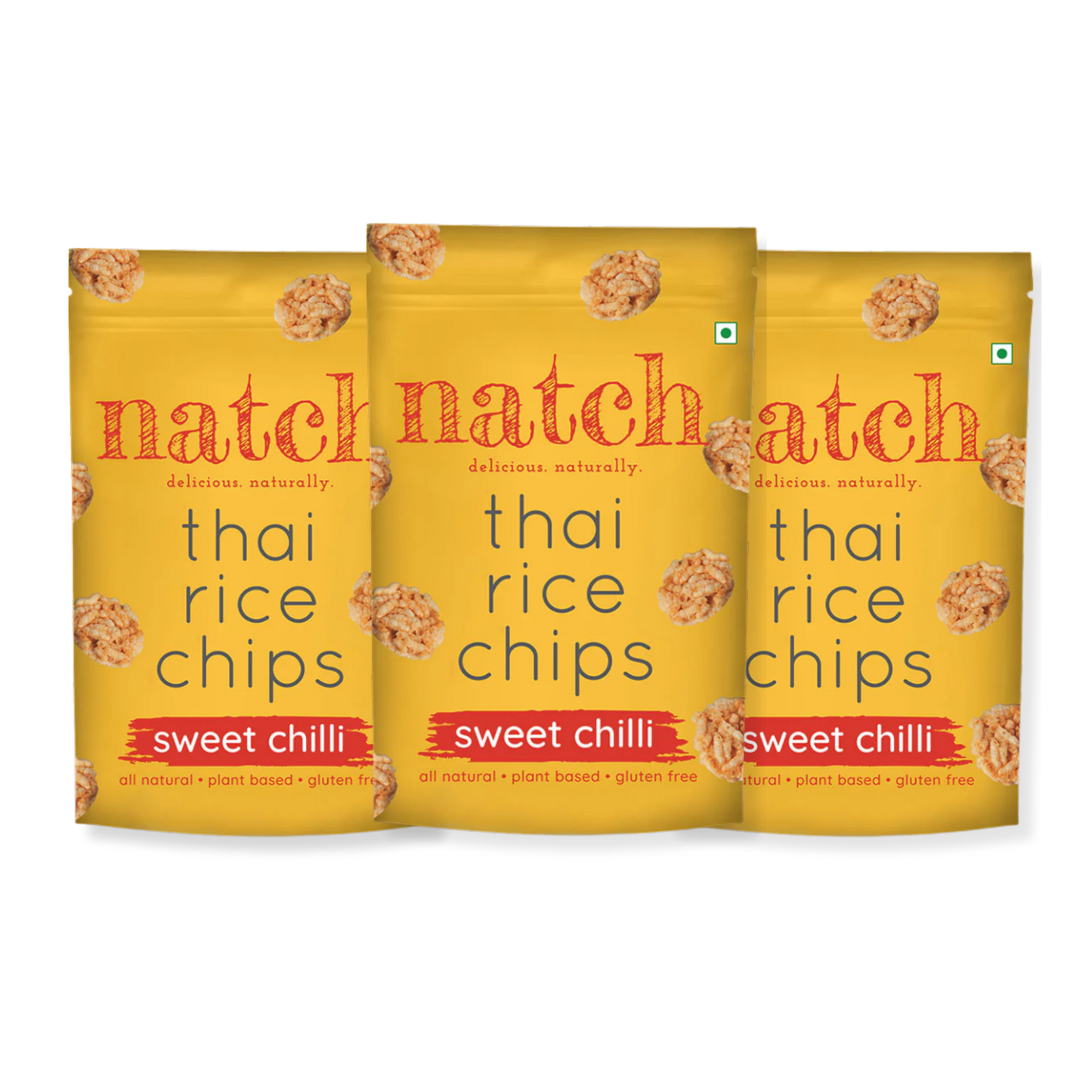 Natch Thai Rice Chips - Sweet Chilli - 100g