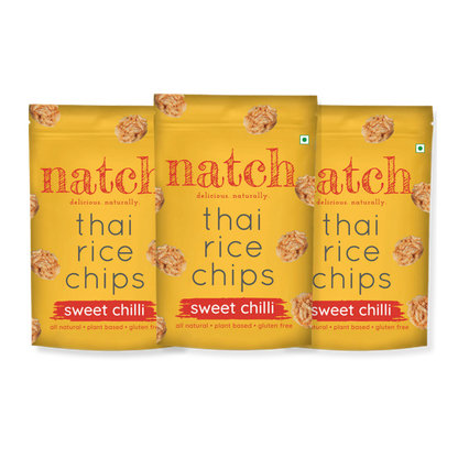 Natch Thai Rice Chips - Sweet Chilli - 100g