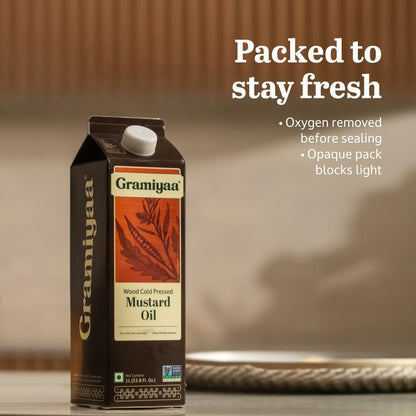 Gramiyaa Cold Pressed Mustard Oil - 1L