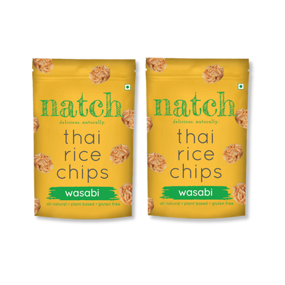 Natch Thai Rice Chips - Wasabi - 100g