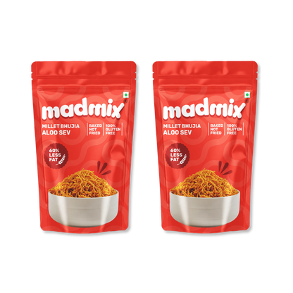 Madmix Millet Bhujia Aloo Sev - 125g