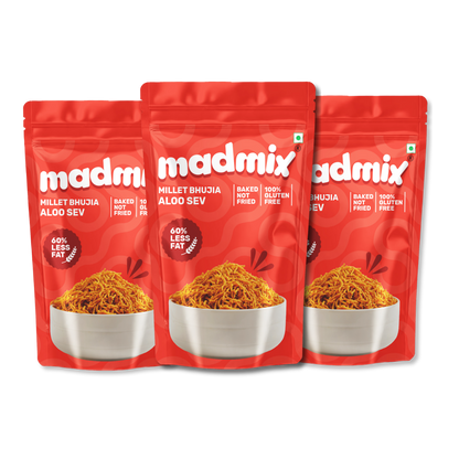 Madmix Millet Bhujia Aloo Sev - 125g