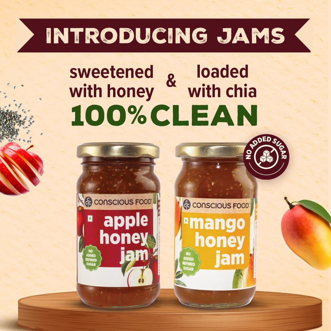 Conscious Food Mango Honey Jam | 250g