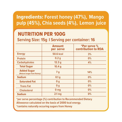 Conscious Food Mango Honey Jam | 250g