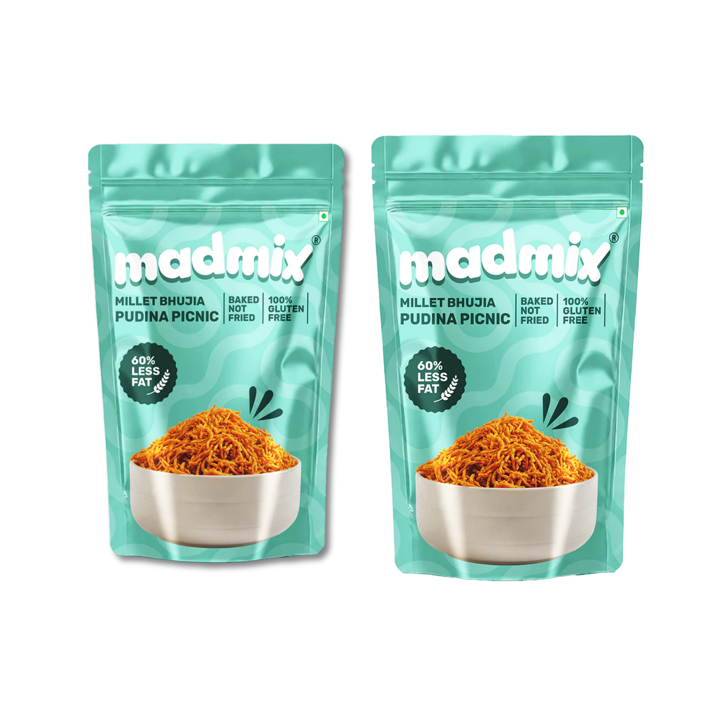 Madmix Millet Bhujia Pudina Picnic - 125g