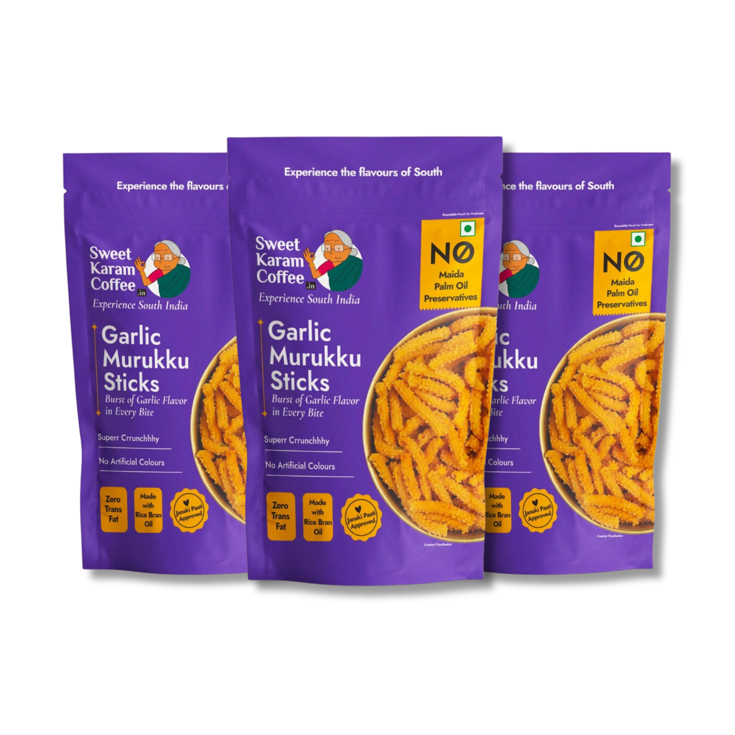 SKC Garlic Muruku Sticks - 180g