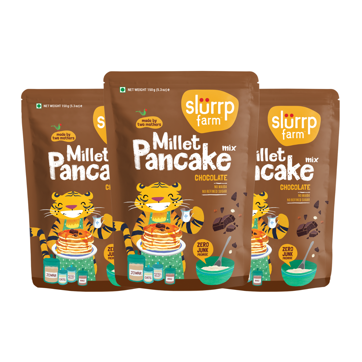 Slurrp Farm Chocolate Millet Healthy Pancake Mix - 150g