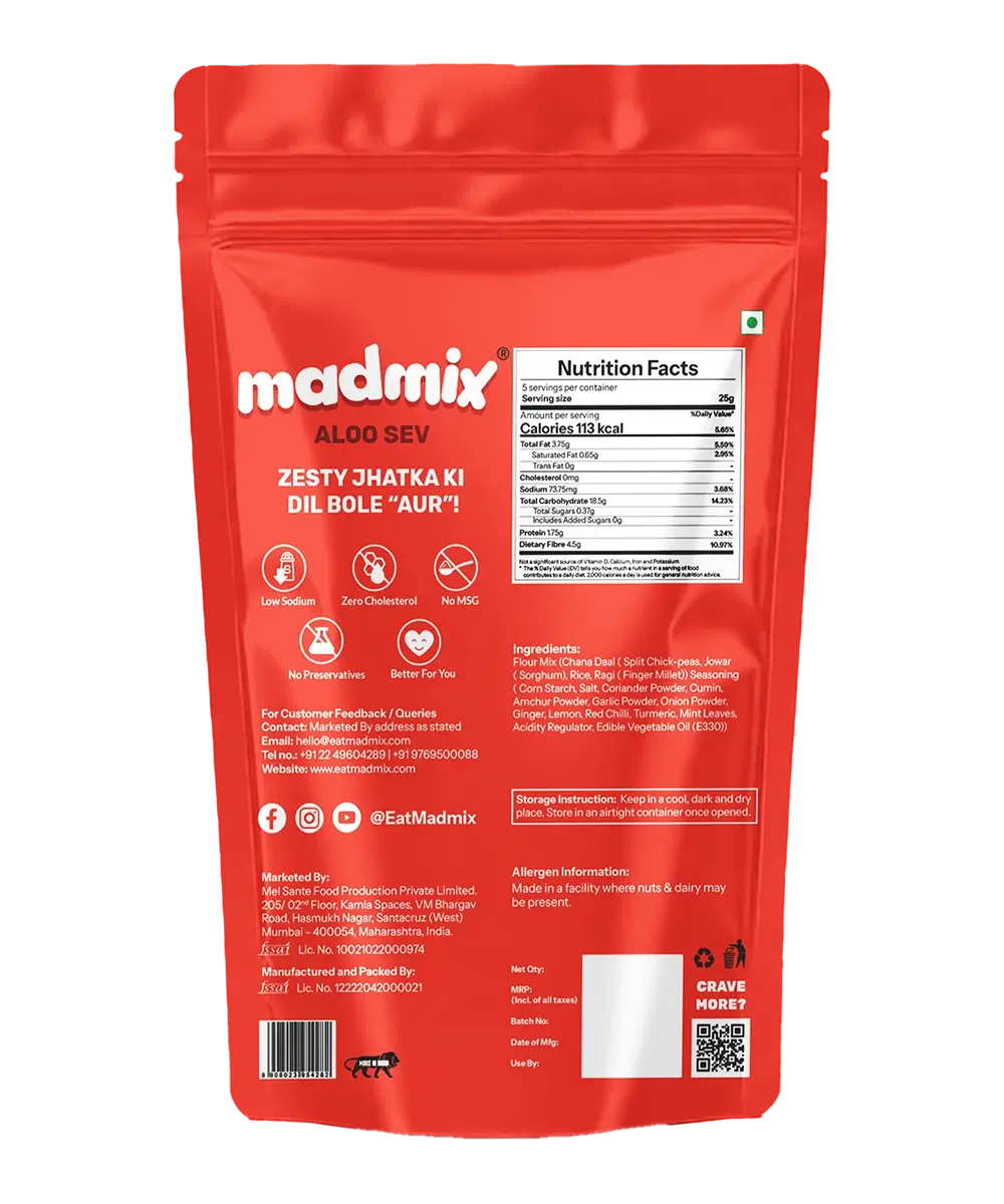 Madmix Millet Bhujia Aloo Sev - 125g