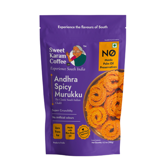 Sweet Karam Coffee Andhra Spicy Muruku - 180g