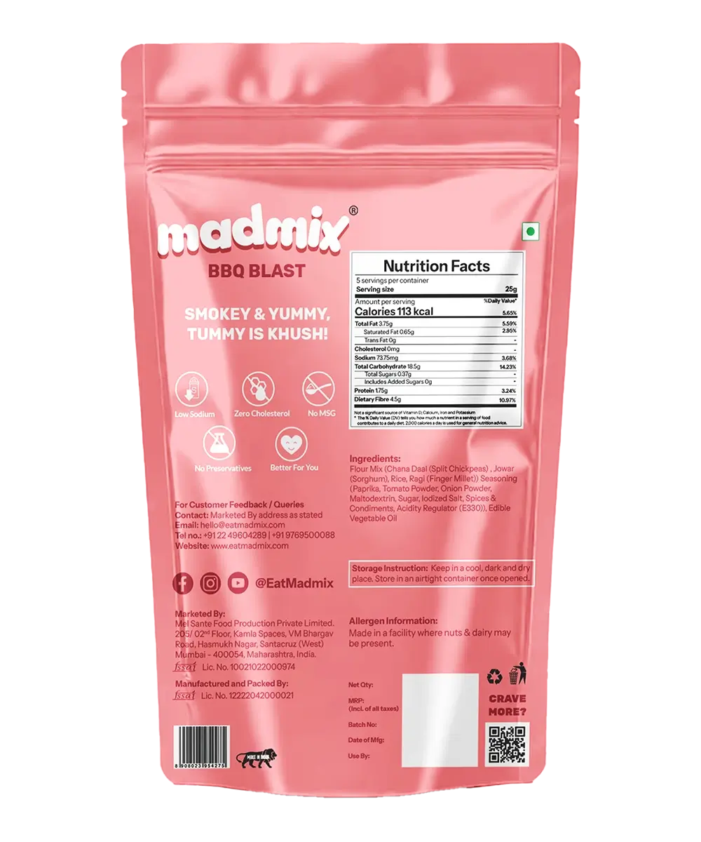 Madmix Millet Bhujia BBQ Blast - 125g