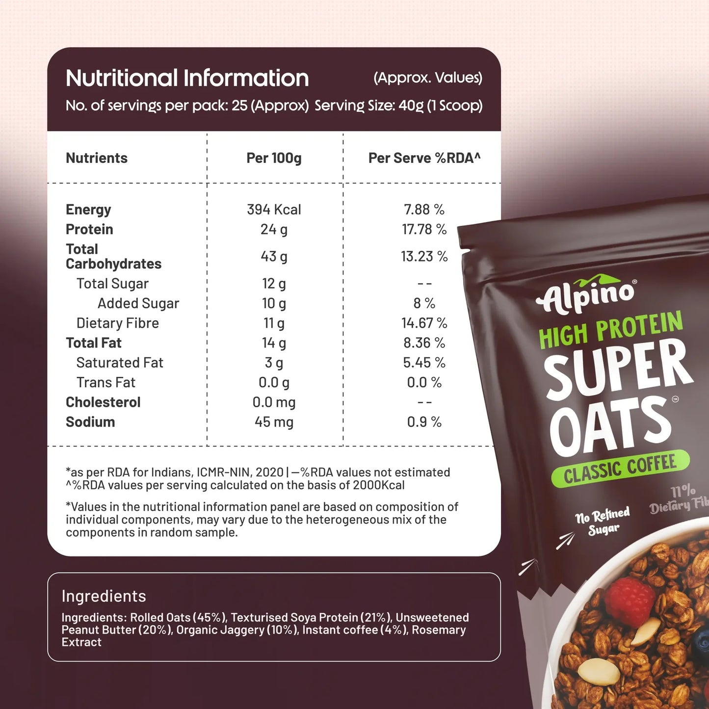 Alpino Super Oats Coffee - 1 Kg