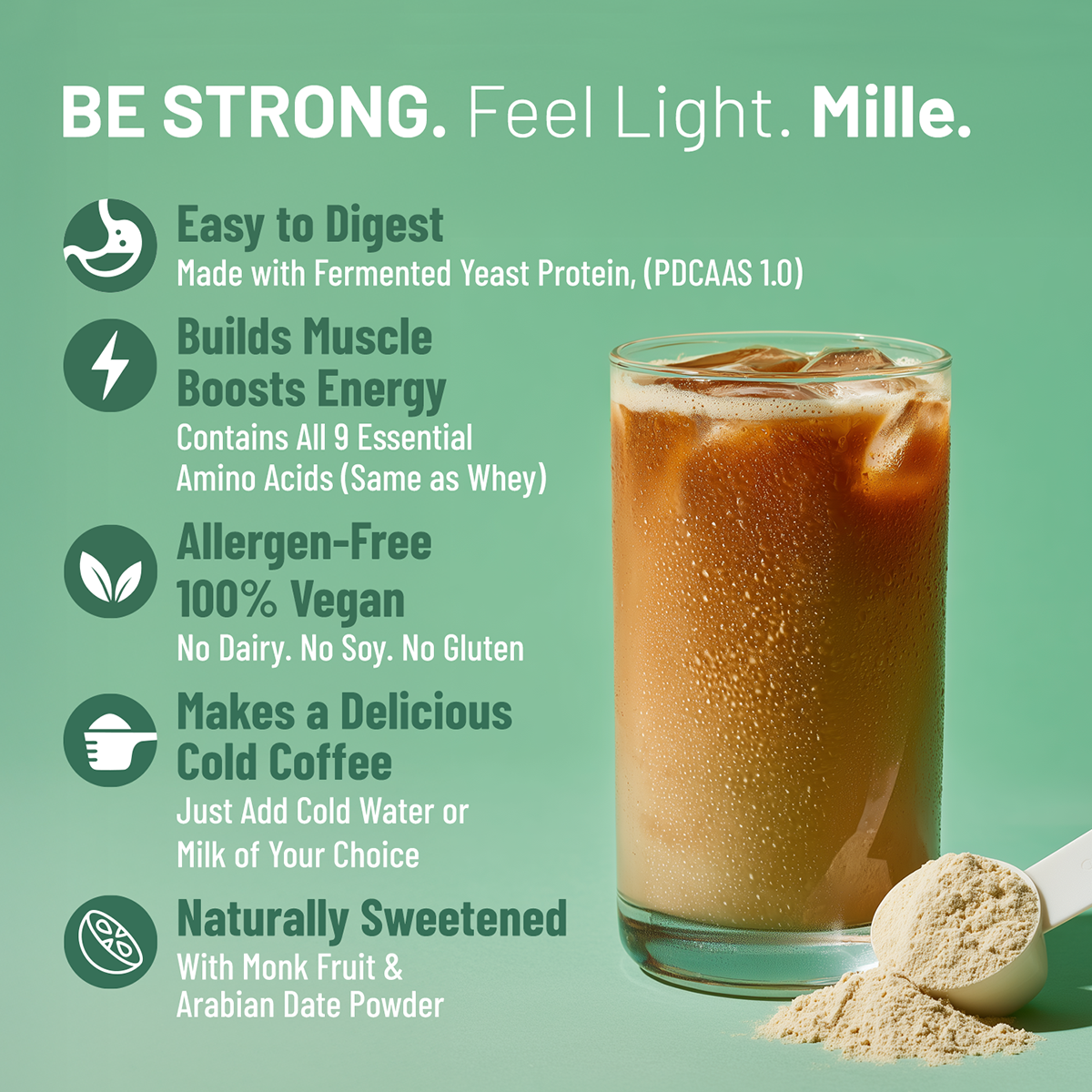 Mille Yeast Protein Coffee Hazelnut Single Serve | 3 x 38g