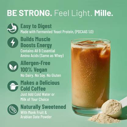 Mille Yeast Protein Coffee Hazelnut Single Serve | 3 x 38g