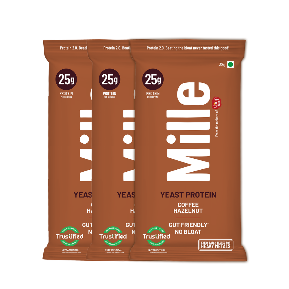 Mille Yeast Protein Coffee Hazelnut Single Serve | 3 x 38g