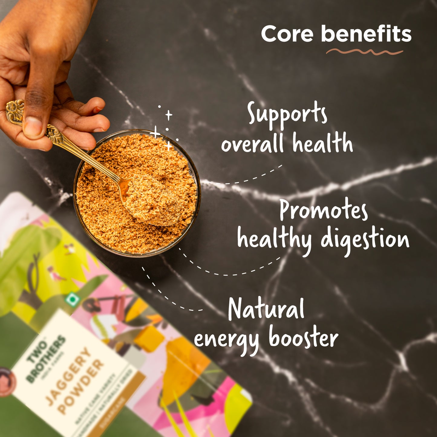 Two Brothers Sugarcane Jaggery Powder - 500g