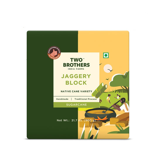 Two Brothers Sugarcane Jaggery Block - 900g