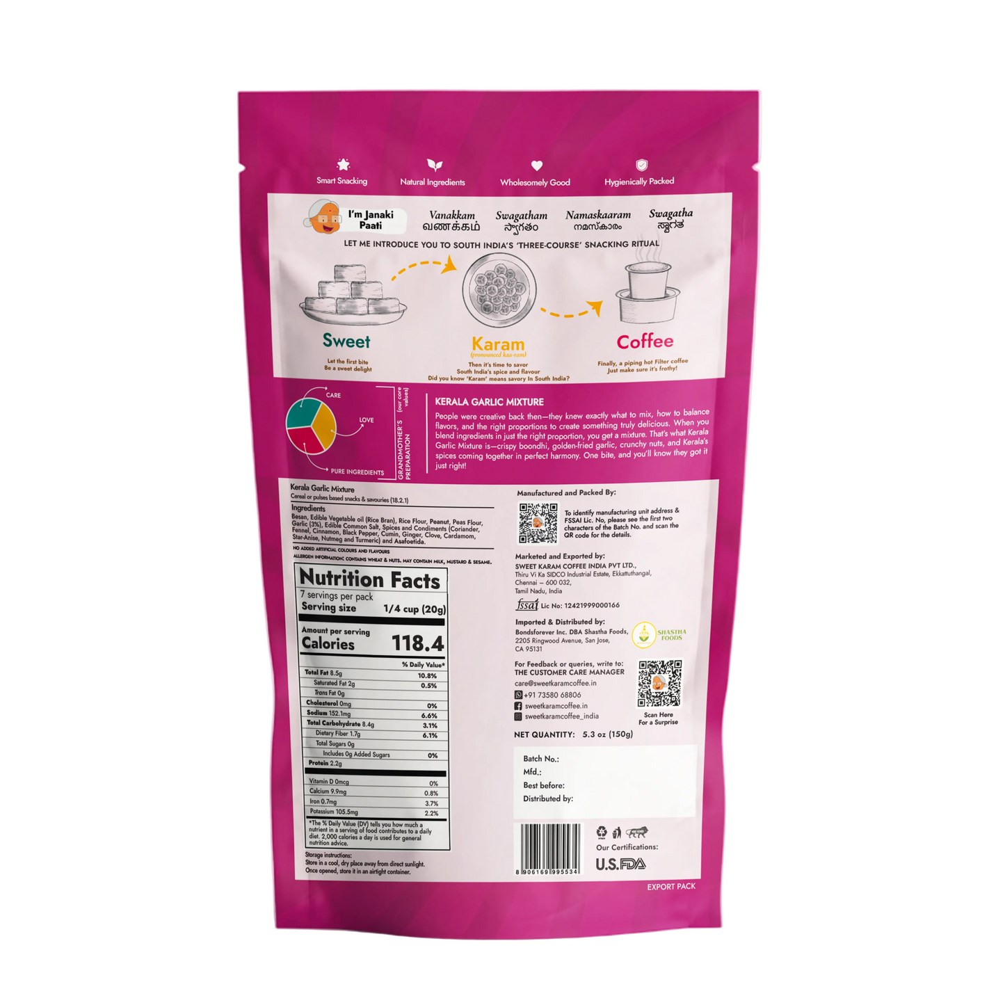 SKC - Kerala Garlic Mixture - 150g