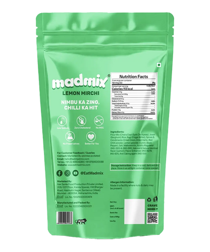Madmix Millet Bhujia Lemon Mirchi Blast - 125g