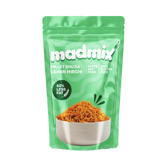 Madmix Millet Bhujia Lemon Mirchi Blast - 125g