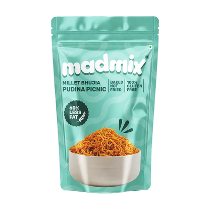 Madmix Millet Bhujia Pudina Picnic - 125g