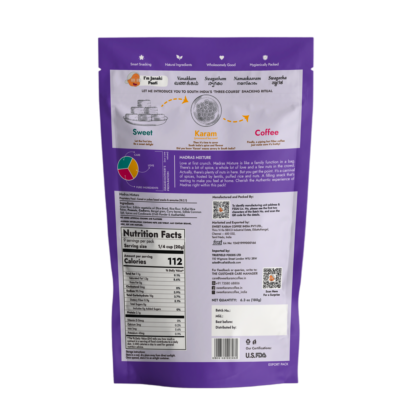 SKC Madras Mixture -180g