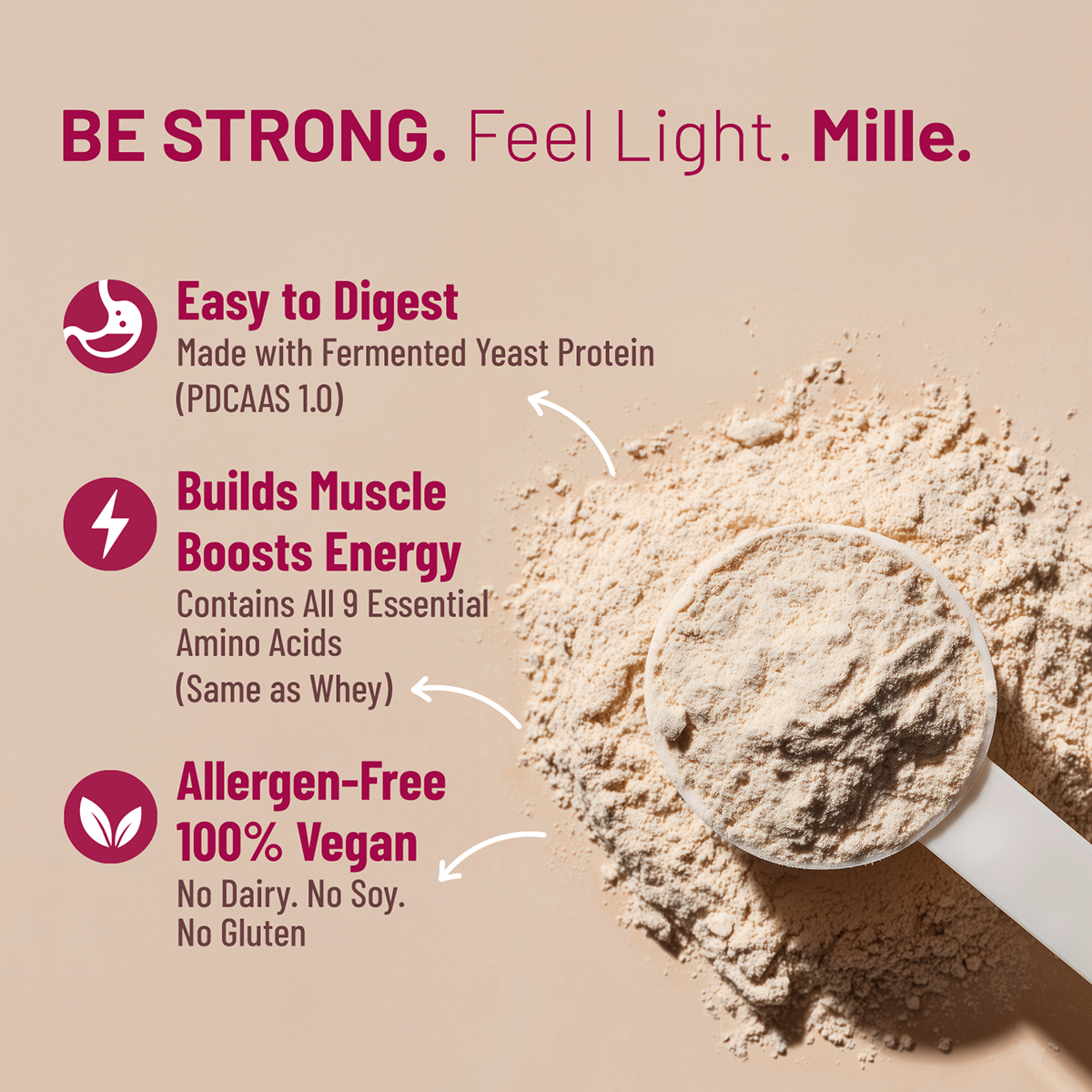 Mille Plant Protein - Unflavoured - 500g