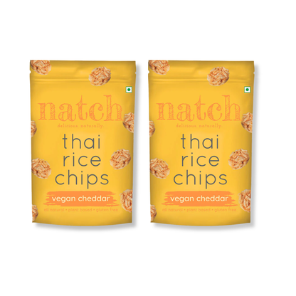 Natch Thai Rice Chips - Vegan Cheddar - 100g