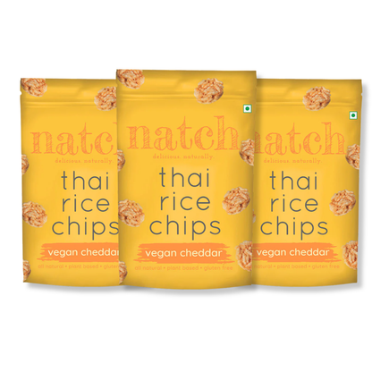 Natch Thai Rice Chips - Vegan Cheddar - 100g
