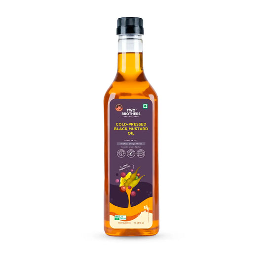Two Brothers Cold Pressed Black Mustard Oil - 1L