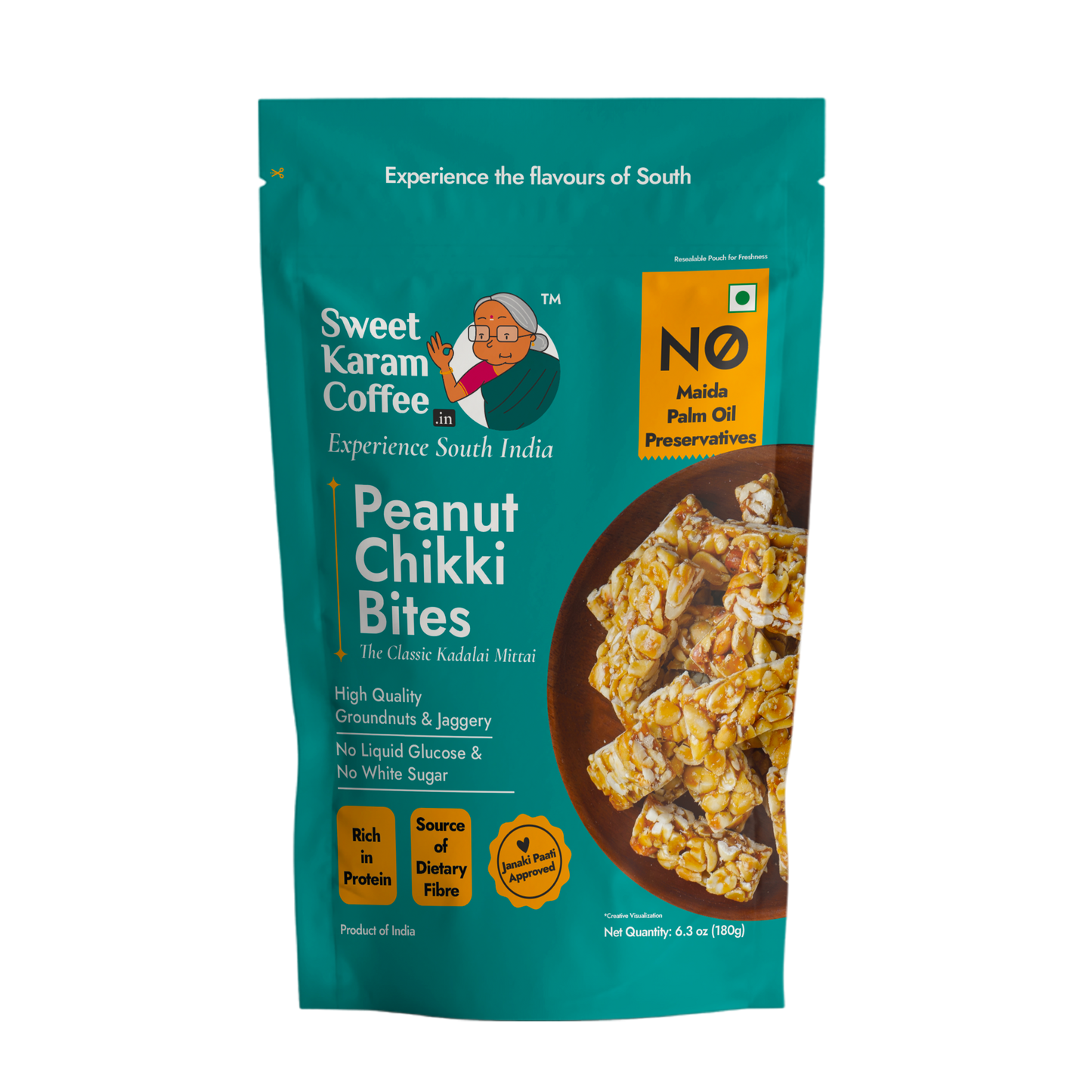 SKC Peanut Chikki Bites - 180g