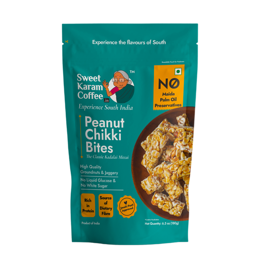 Sweet Karam Coffee Peanut Chikki Bites - 180g