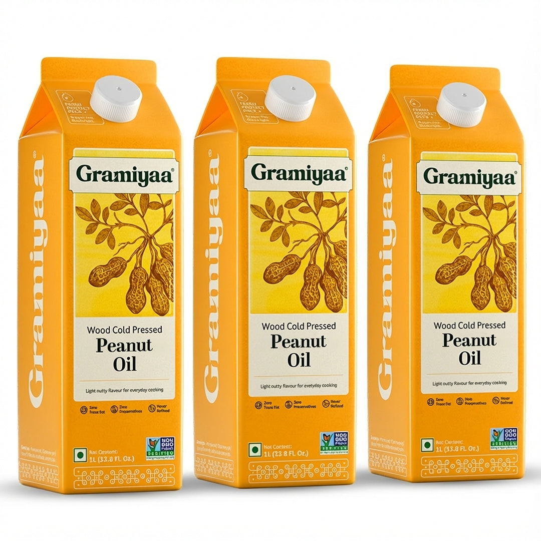Gramiyaa Wood Cold Pressed Peanut Oil - 1L