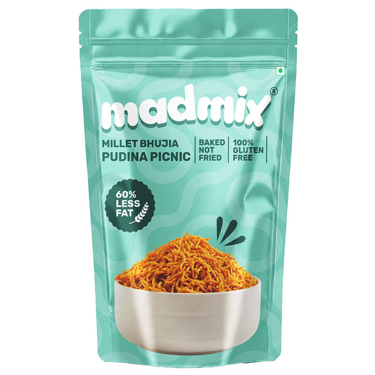 Madmix Millet Bhujia Pudina Picnic - 125g