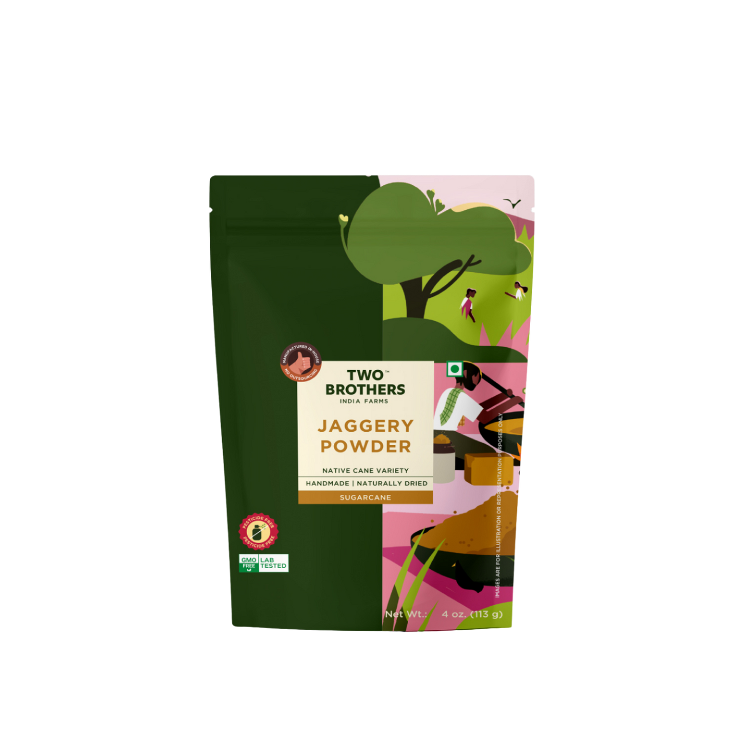 Two Brothers Sugarcane Jaggery Powder - 500g