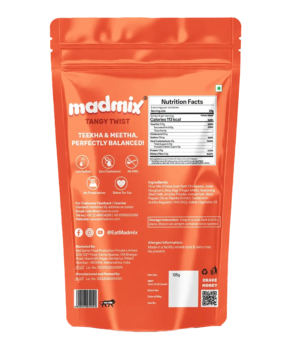 Madmix Millet Bhujia Tangy Twist - 125g