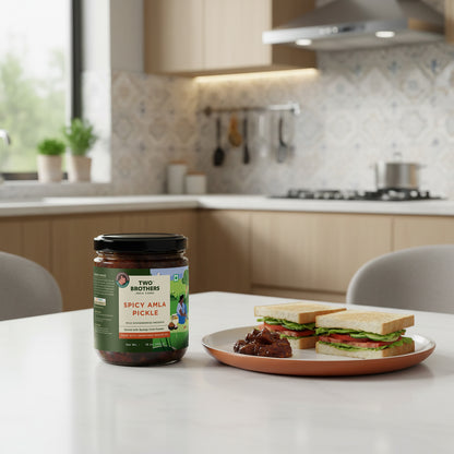 Two Brothers Spicy Amla Pickle - 453g